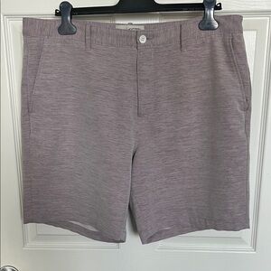 Original Penguin Men's Light Purple Flat Front Shorts